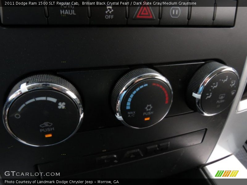 Brilliant Black Crystal Pearl / Dark Slate Gray/Medium Graystone 2011 Dodge Ram 1500 SLT Regular Cab