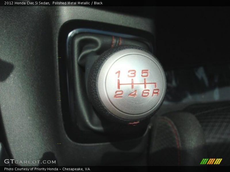 Polished Metal Metallic / Black 2012 Honda Civic Si Sedan
