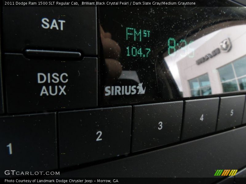 Brilliant Black Crystal Pearl / Dark Slate Gray/Medium Graystone 2011 Dodge Ram 1500 SLT Regular Cab
