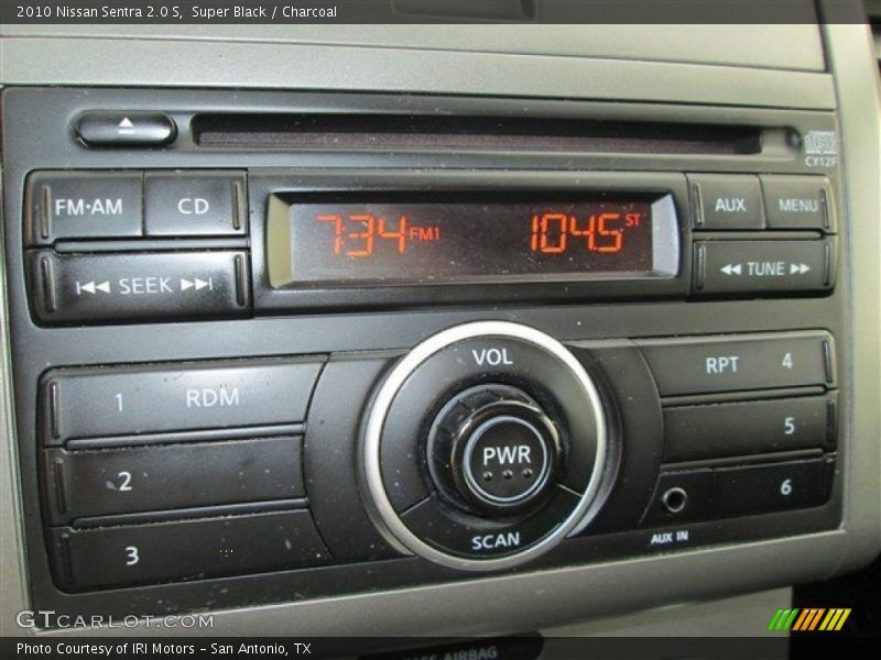 Super Black / Charcoal 2010 Nissan Sentra 2.0 S