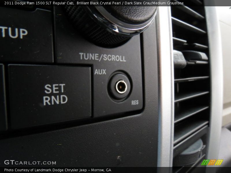 Brilliant Black Crystal Pearl / Dark Slate Gray/Medium Graystone 2011 Dodge Ram 1500 SLT Regular Cab