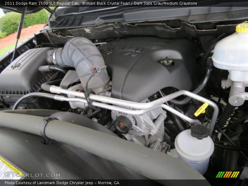 Brilliant Black Crystal Pearl / Dark Slate Gray/Medium Graystone 2011 Dodge Ram 1500 SLT Regular Cab