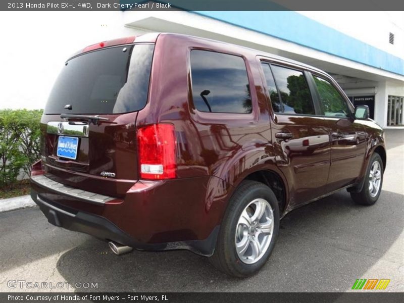 Dark Cherry Pearl / Black 2013 Honda Pilot EX-L 4WD