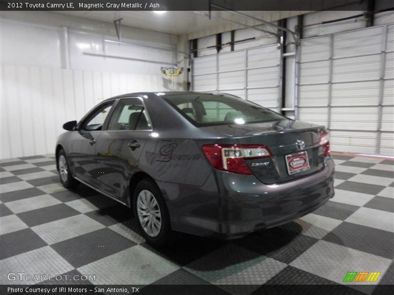 Magnetic Gray Metallic / Ash 2012 Toyota Camry LE