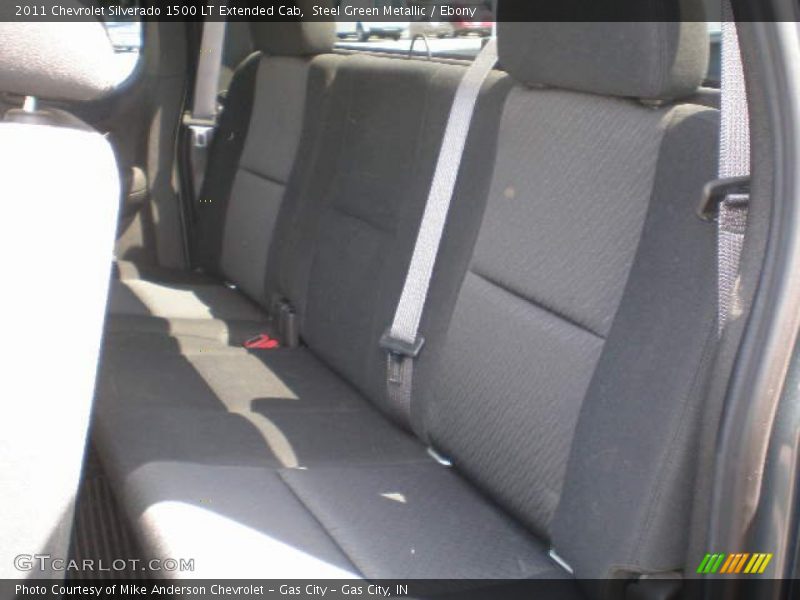 Steel Green Metallic / Ebony 2011 Chevrolet Silverado 1500 LT Extended Cab