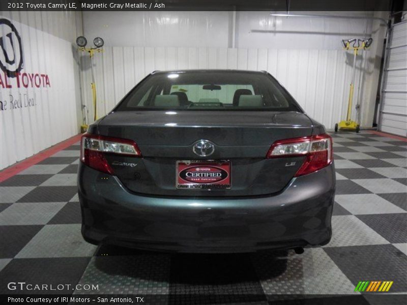 Magnetic Gray Metallic / Ash 2012 Toyota Camry LE