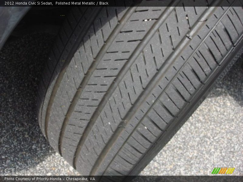 Polished Metal Metallic / Black 2012 Honda Civic Si Sedan
