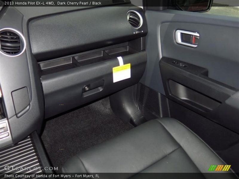 Dark Cherry Pearl / Black 2013 Honda Pilot EX-L 4WD