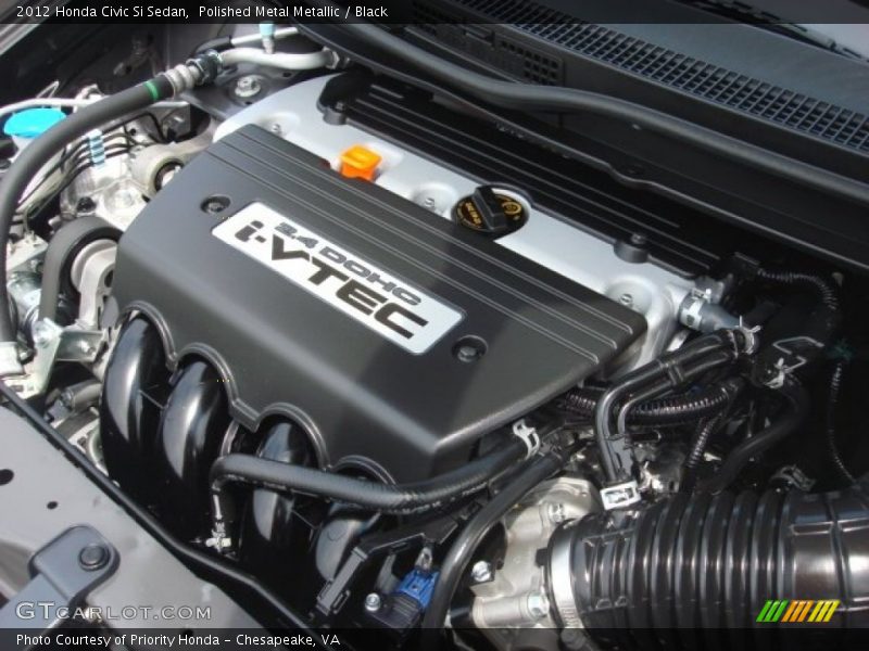 Polished Metal Metallic / Black 2012 Honda Civic Si Sedan