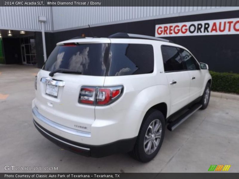 White Diamond Tricoat / Ebony 2014 GMC Acadia SLT