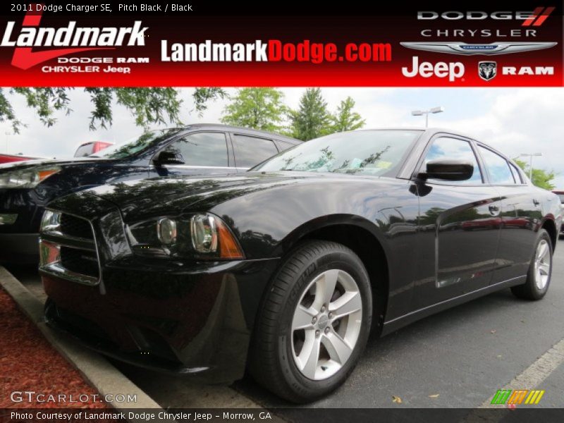 Pitch Black / Black 2011 Dodge Charger SE