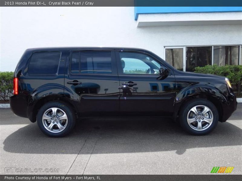 Crystal Black Pearl / Gray 2013 Honda Pilot EX-L