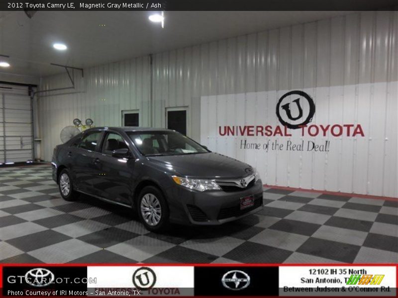 Magnetic Gray Metallic / Ash 2012 Toyota Camry LE