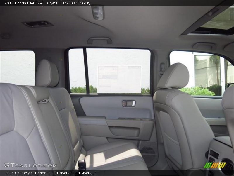 Crystal Black Pearl / Gray 2013 Honda Pilot EX-L