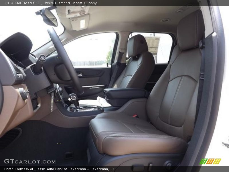 White Diamond Tricoat / Ebony 2014 GMC Acadia SLT