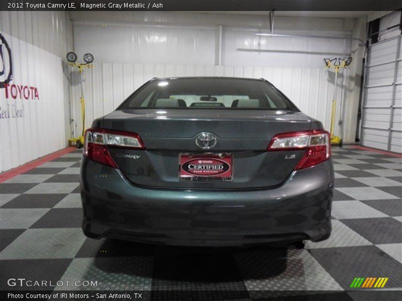 Magnetic Gray Metallic / Ash 2012 Toyota Camry LE