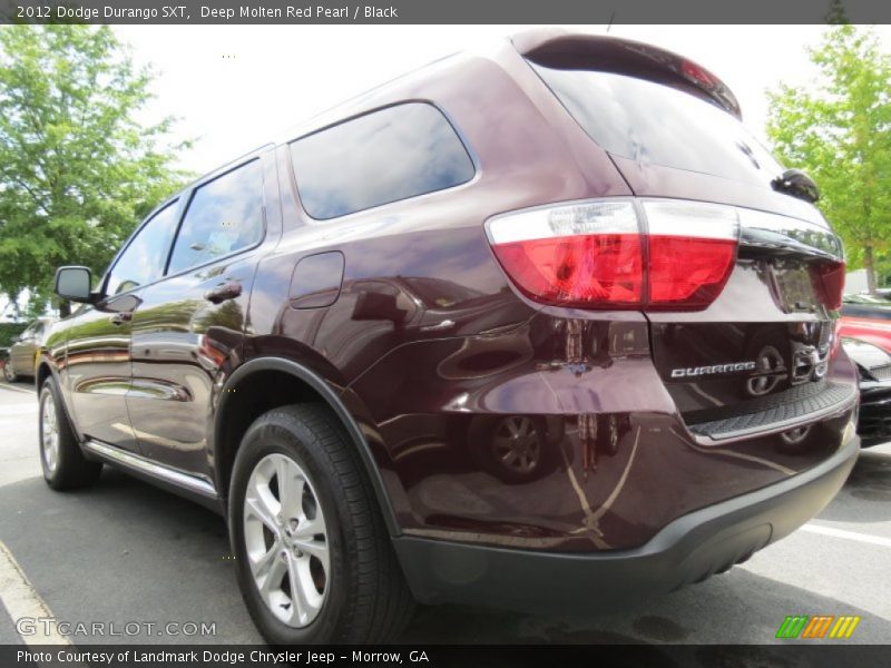 Deep Molten Red Pearl / Black 2012 Dodge Durango SXT