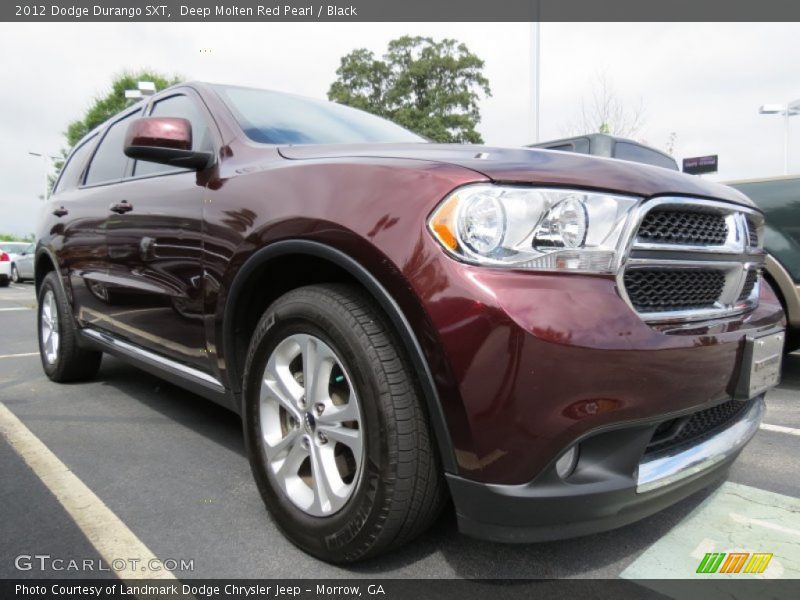 Deep Molten Red Pearl / Black 2012 Dodge Durango SXT
