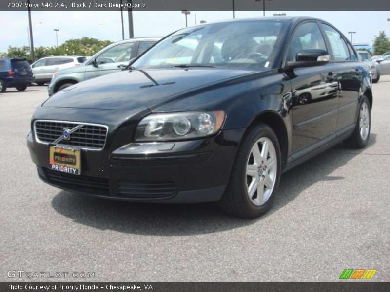 Black / Dark Beige/Quartz 2007 Volvo S40 2.4i