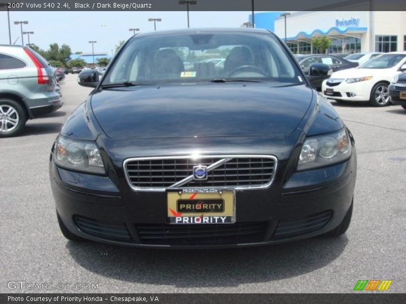 Black / Dark Beige/Quartz 2007 Volvo S40 2.4i