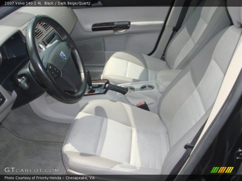 Black / Dark Beige/Quartz 2007 Volvo S40 2.4i