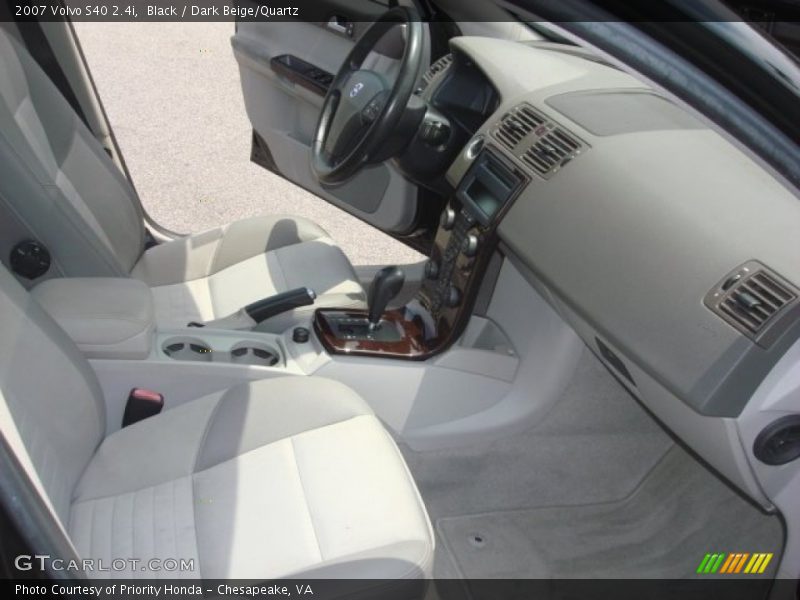 Black / Dark Beige/Quartz 2007 Volvo S40 2.4i