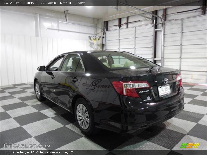 Attitude Black Metallic / Ivory 2012 Toyota Camry LE