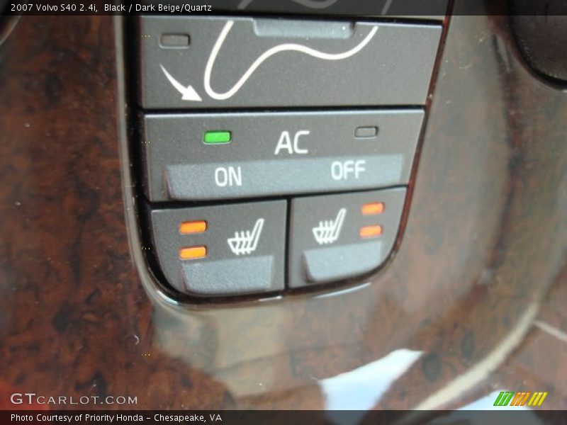 Black / Dark Beige/Quartz 2007 Volvo S40 2.4i
