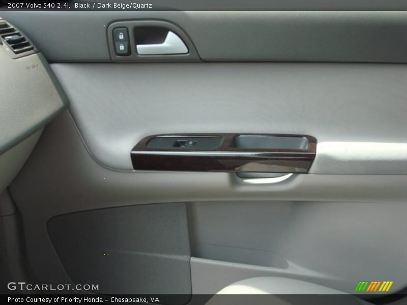 Black / Dark Beige/Quartz 2007 Volvo S40 2.4i