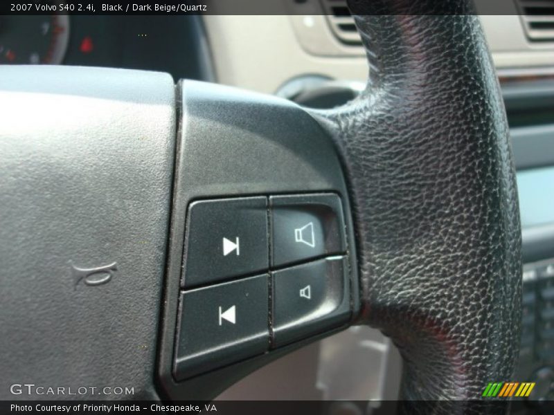 Black / Dark Beige/Quartz 2007 Volvo S40 2.4i