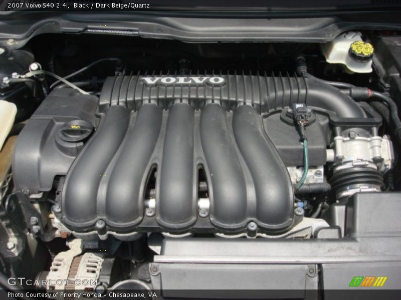 Black / Dark Beige/Quartz 2007 Volvo S40 2.4i