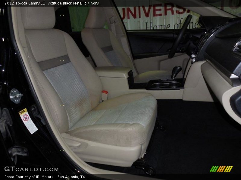Attitude Black Metallic / Ivory 2012 Toyota Camry LE