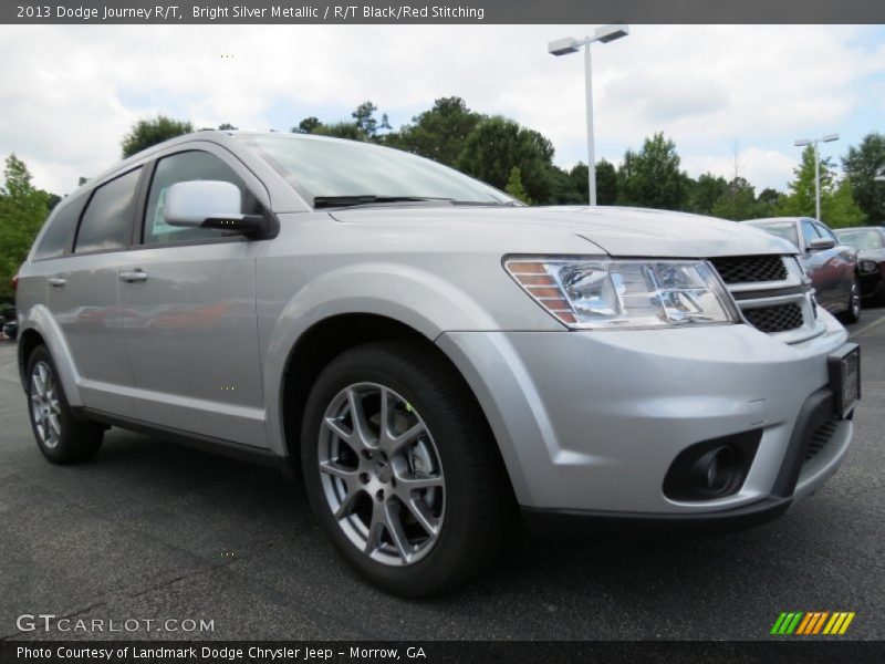 Bright Silver Metallic / R/T Black/Red Stitching 2013 Dodge Journey R/T