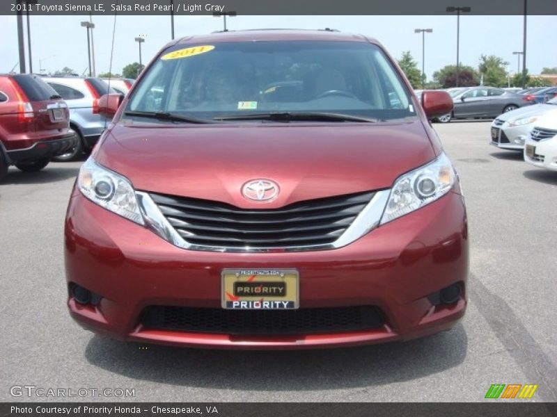 Salsa Red Pearl / Light Gray 2011 Toyota Sienna LE
