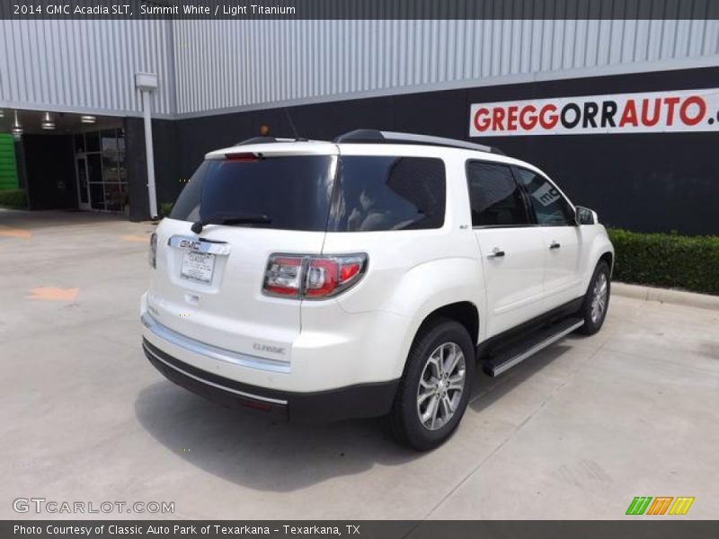 Summit White / Light Titanium 2014 GMC Acadia SLT