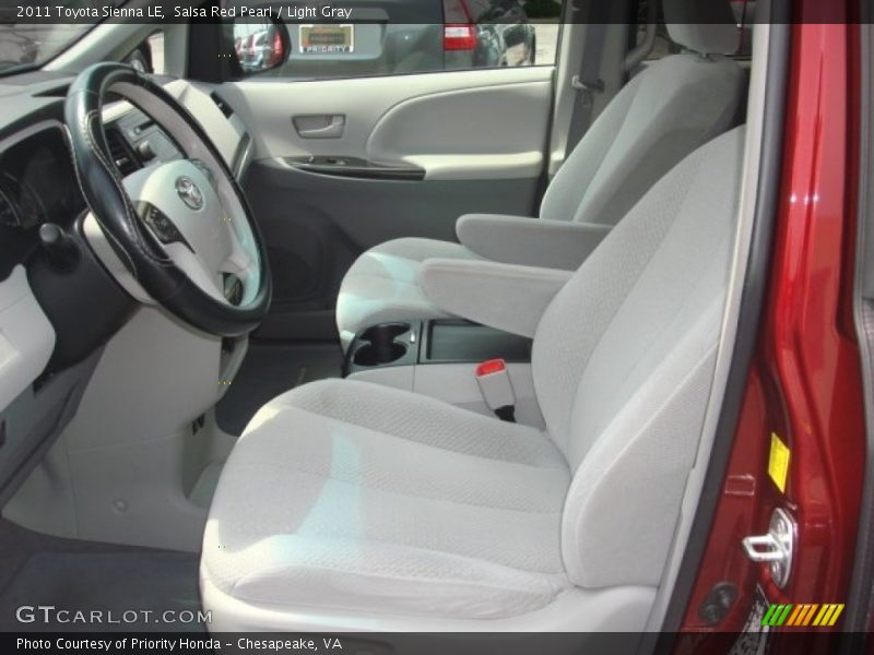 Salsa Red Pearl / Light Gray 2011 Toyota Sienna LE