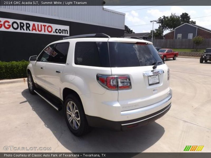 Summit White / Light Titanium 2014 GMC Acadia SLT