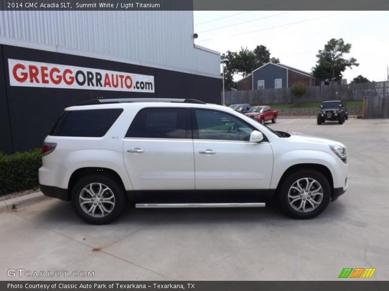 Summit White / Light Titanium 2014 GMC Acadia SLT