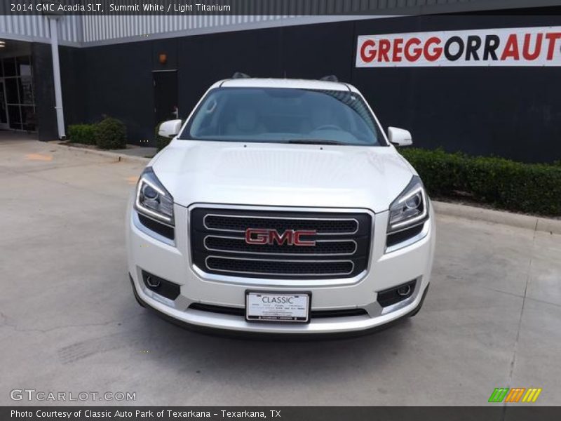 Summit White / Light Titanium 2014 GMC Acadia SLT