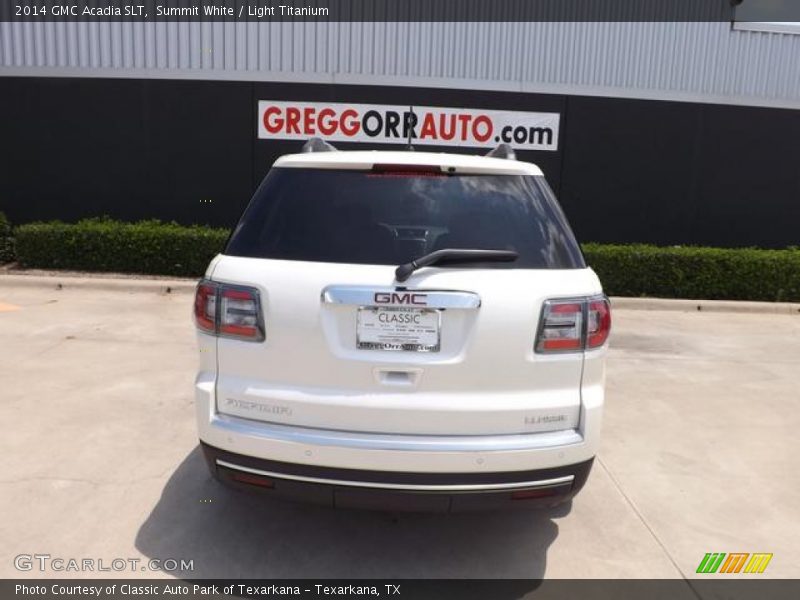 Summit White / Light Titanium 2014 GMC Acadia SLT