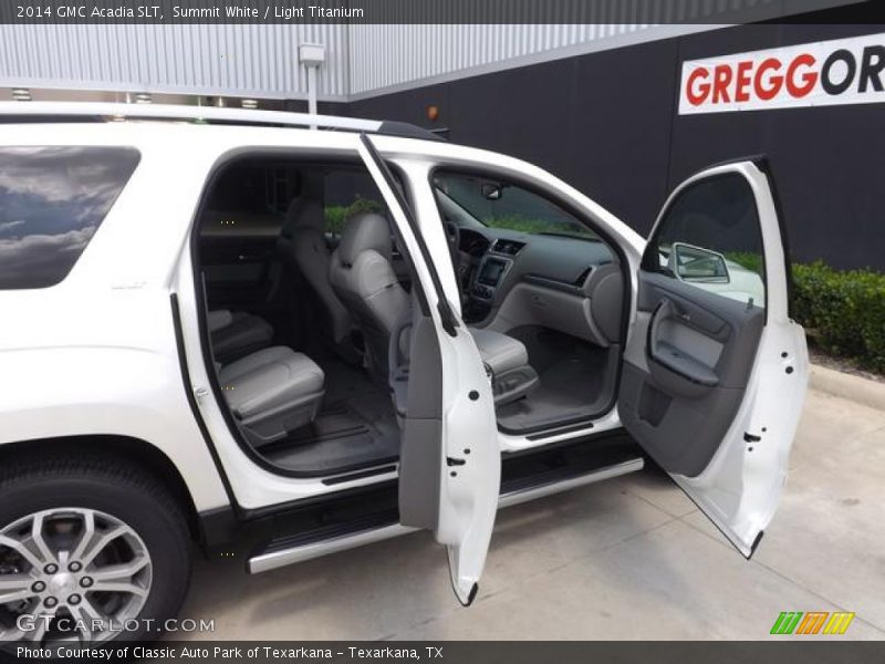 Summit White / Light Titanium 2014 GMC Acadia SLT