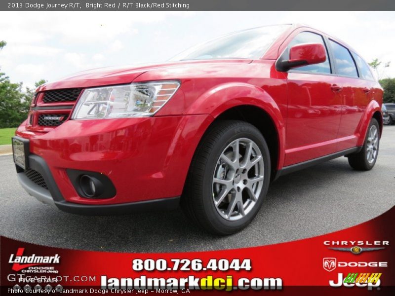 Bright Red / R/T Black/Red Stitching 2013 Dodge Journey R/T