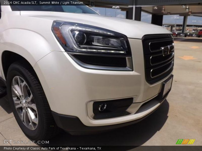 Summit White / Light Titanium 2014 GMC Acadia SLT