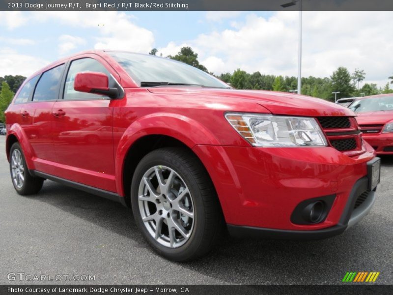 Bright Red / R/T Black/Red Stitching 2013 Dodge Journey R/T