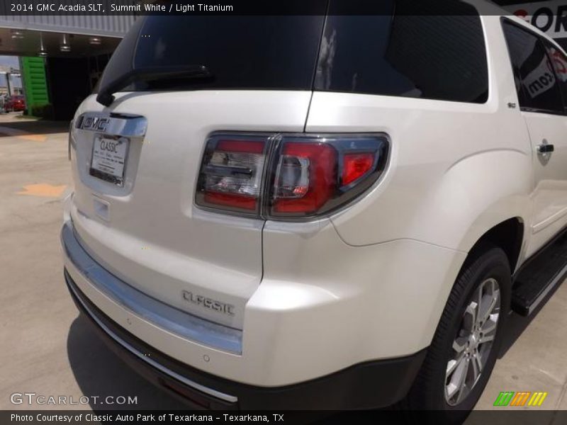 Summit White / Light Titanium 2014 GMC Acadia SLT