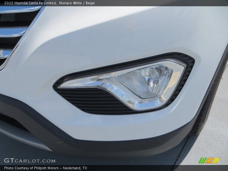 Monaco White / Beige 2013 Hyundai Santa Fe Limited