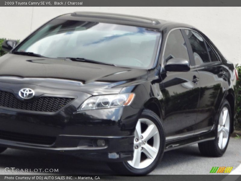 Black / Charcoal 2009 Toyota Camry SE V6