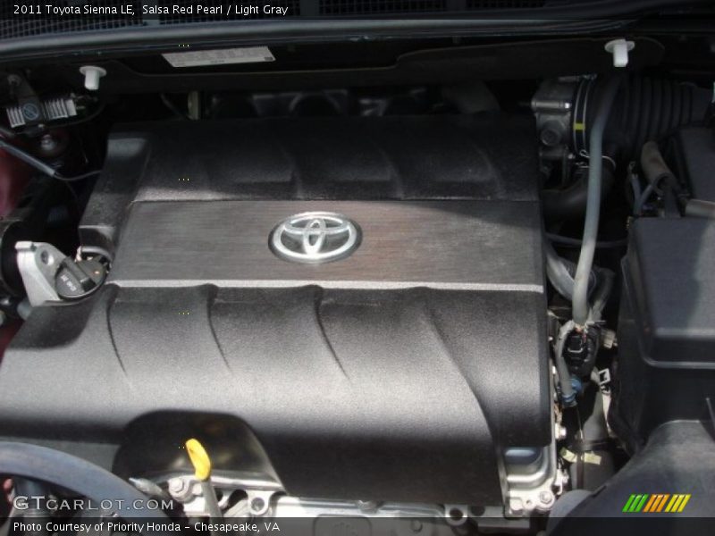 Salsa Red Pearl / Light Gray 2011 Toyota Sienna LE