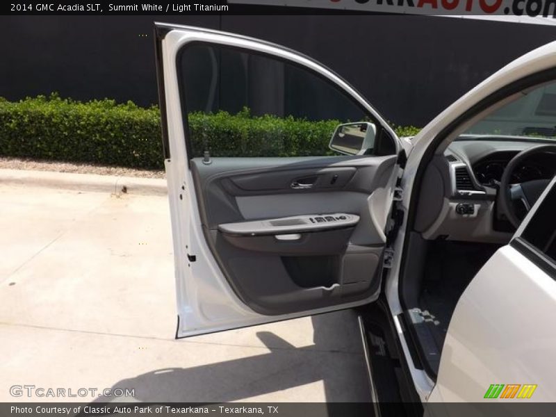 Summit White / Light Titanium 2014 GMC Acadia SLT