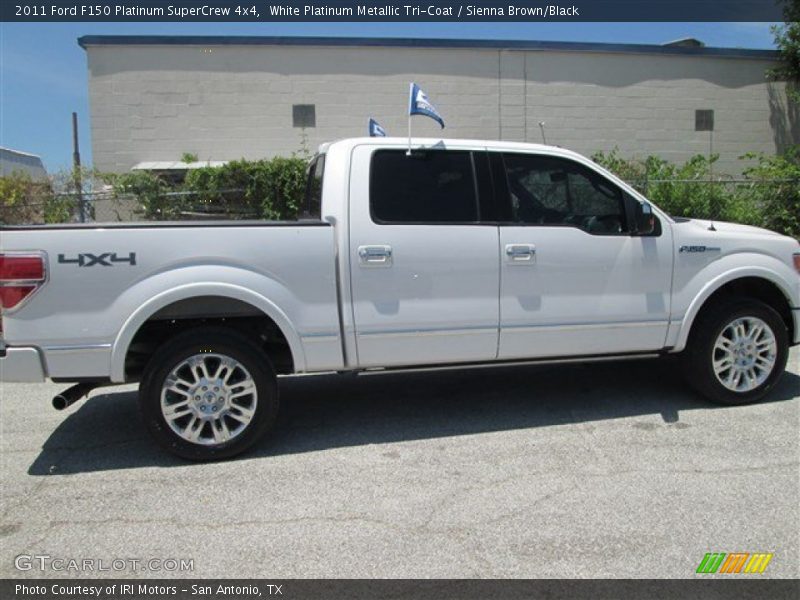 White Platinum Metallic Tri-Coat / Sienna Brown/Black 2011 Ford F150 Platinum SuperCrew 4x4
